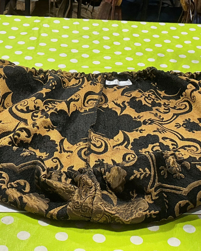 English Saddle Cover Gold/Black
