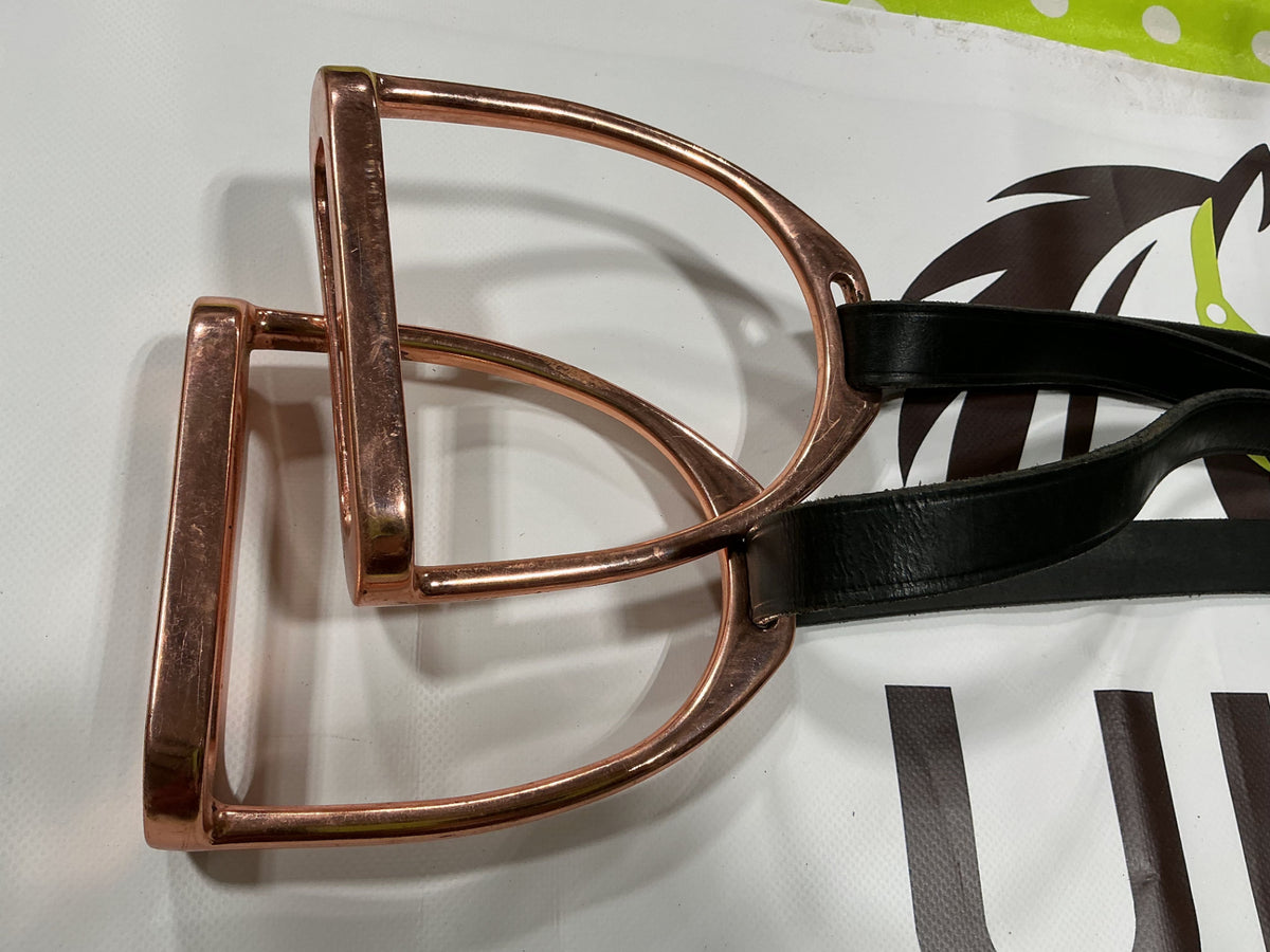 English Stirrups & Leathers Rose Gold