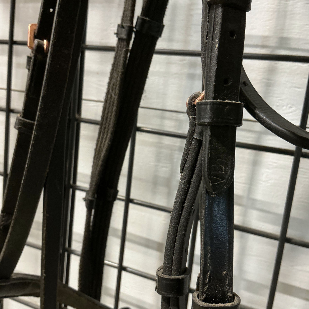 English Bridle Black Rose Gold & Reins COB