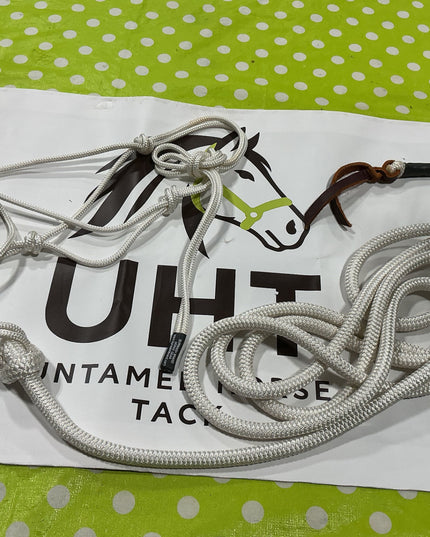 Halter Rope & Lead White