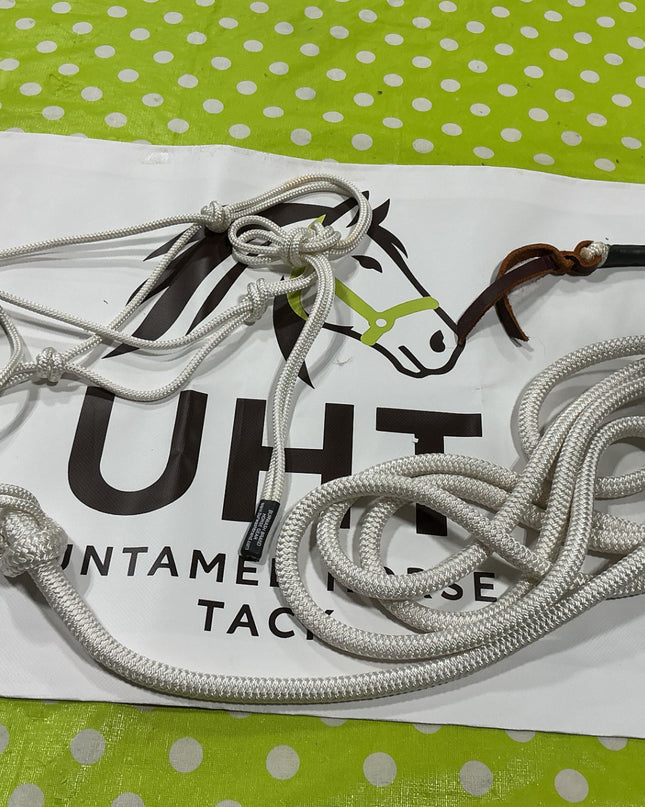 Halter Rope & Lead White