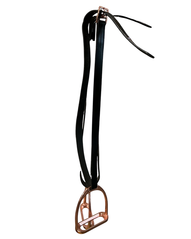 English Stirrups & Leathers Rose Gold