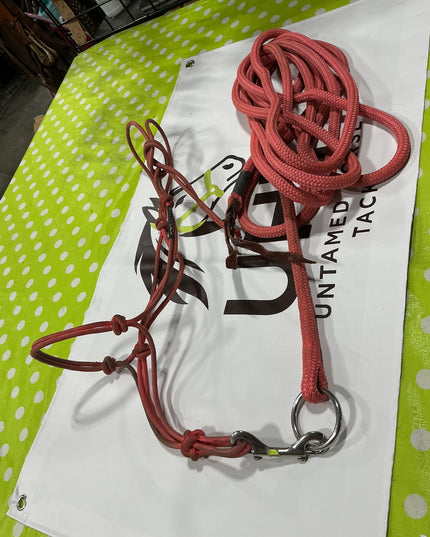 Halter Rope & Lead Pink