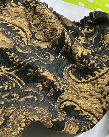 English Saddle Cover Gold/Black