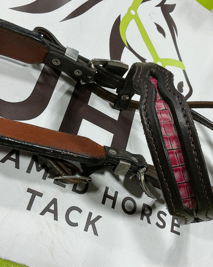Western Pink Headstall/BreastCollar/Reins