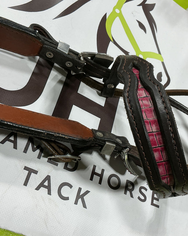 Western Pink Headstall/BreastCollar/Reins