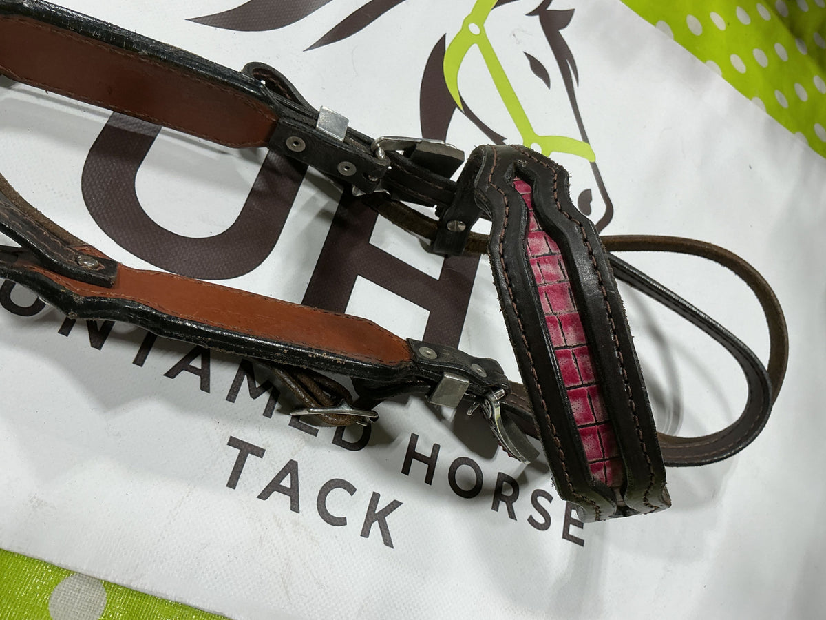 Western Pink Headstall/BreastCollar/Reins