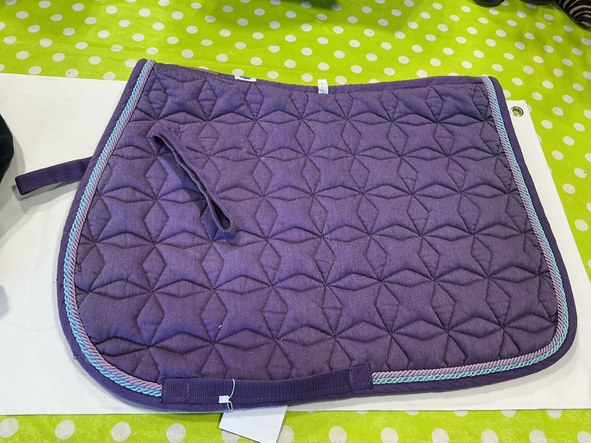 English Saddle Pad Roma Full Purple