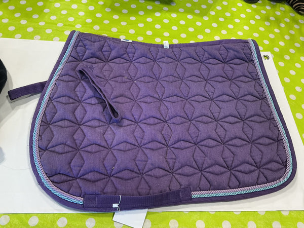 English Saddle Pad – Roma, Purple, Full | Used, Very Good