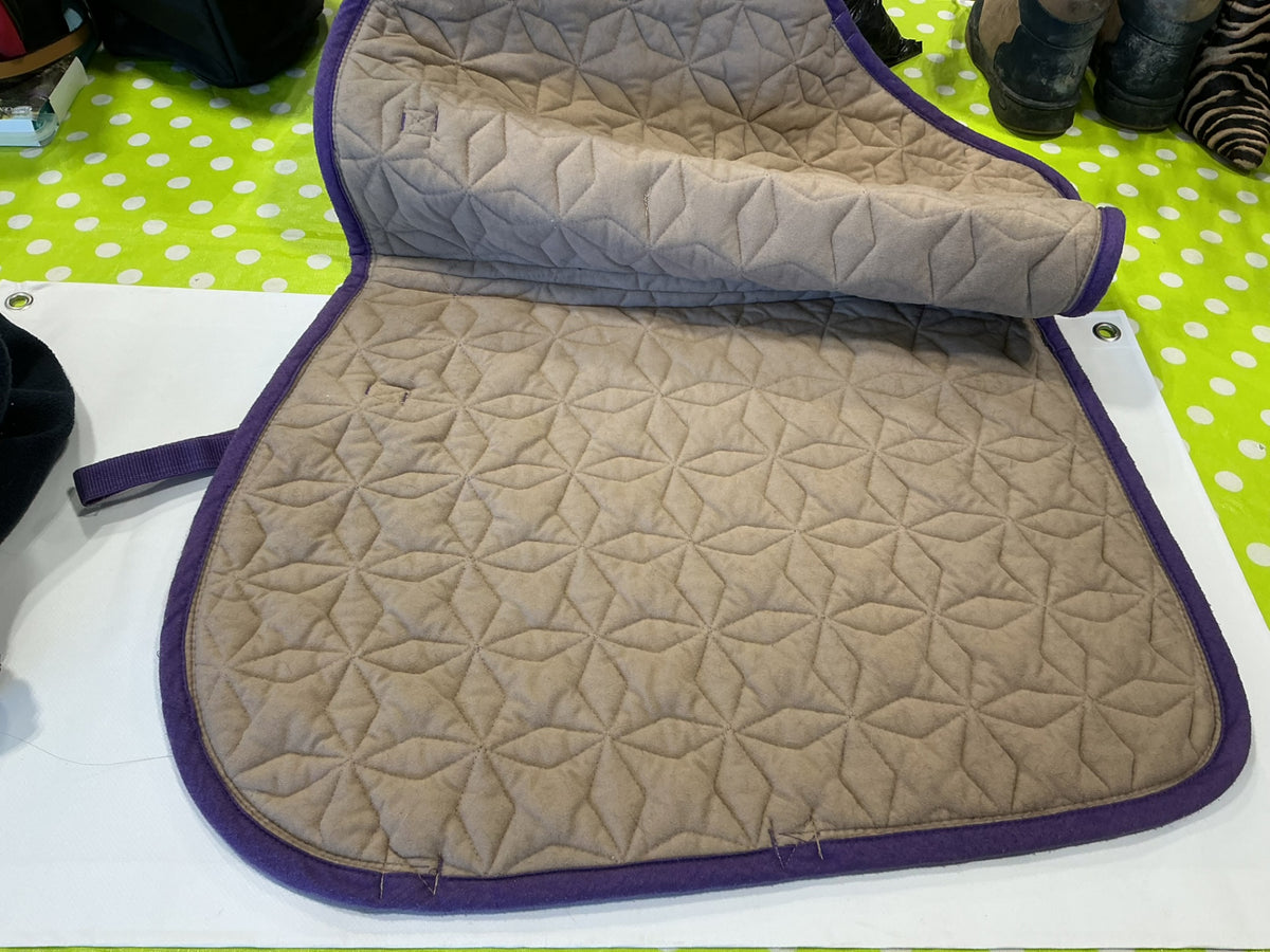 English Saddle Pad Roma Full Purple