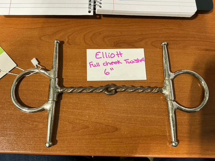 Bit Elliott Full Cheek Twisted Copper 6"