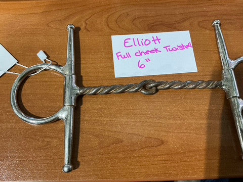 Bit Elliott Full Cheek Twisted Copper 6"