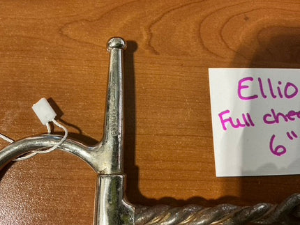 Bit Elliott Full Cheek Twisted Copper 6"
