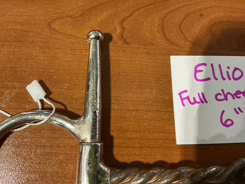 Bit Elliott Full Cheek Twisted Copper 6"