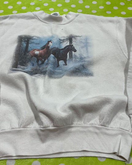 Sweater Med Horse print