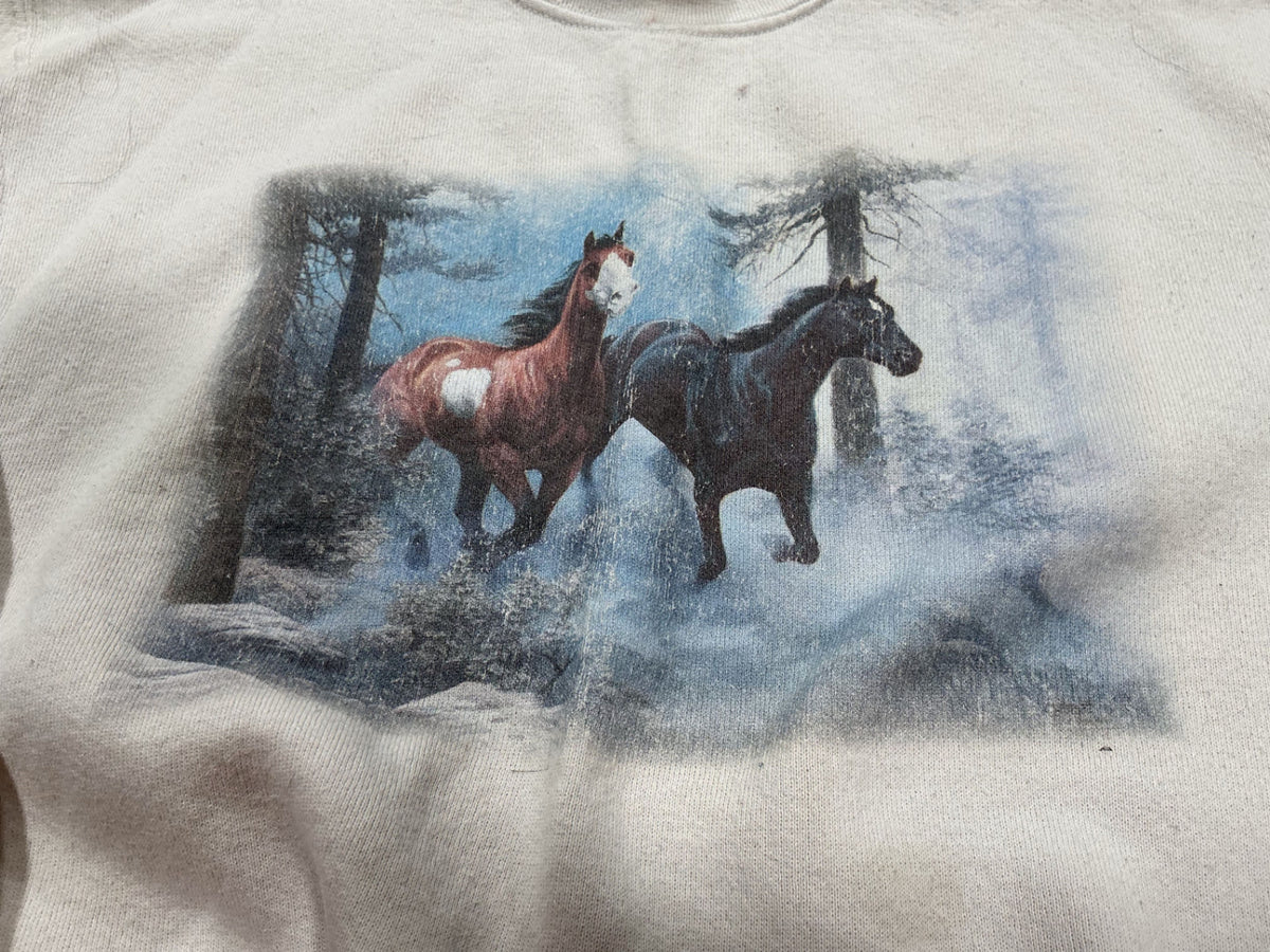 Sweater Med Horse print
