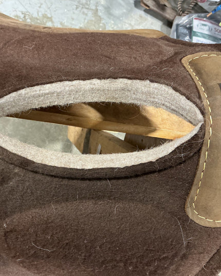 Western Saddle Pad 31 X32 Bio Fit Brown 