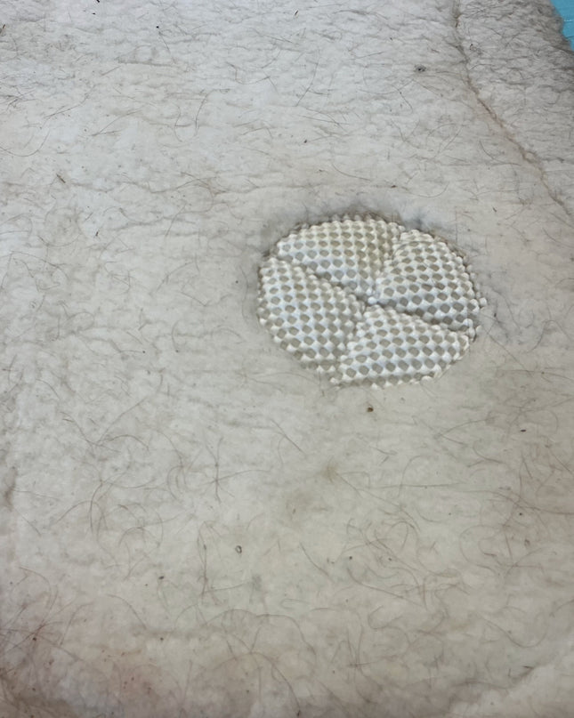 English Half Pad Fleece White