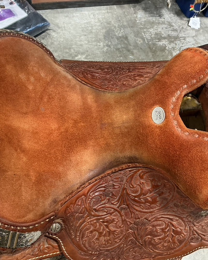 Western Saddle 15.5" G8" Silver Royal 