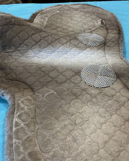 English Half Pad Fleece White