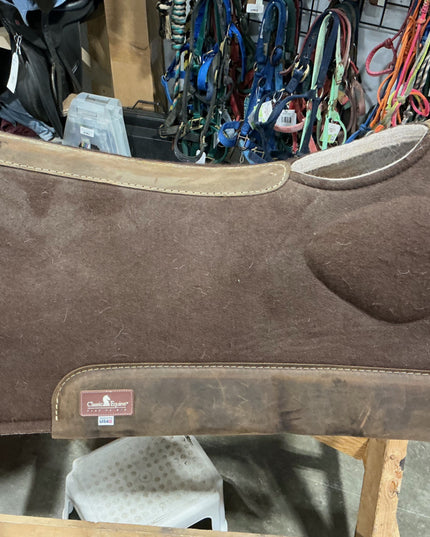Western Saddle Pad 31 X32 Bio Fit Brown 