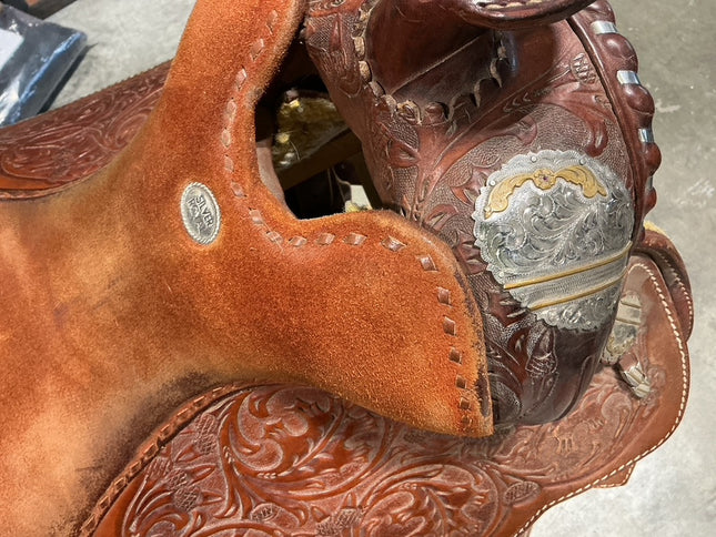 Western Saddle 15.5" G8" Silver Royal 