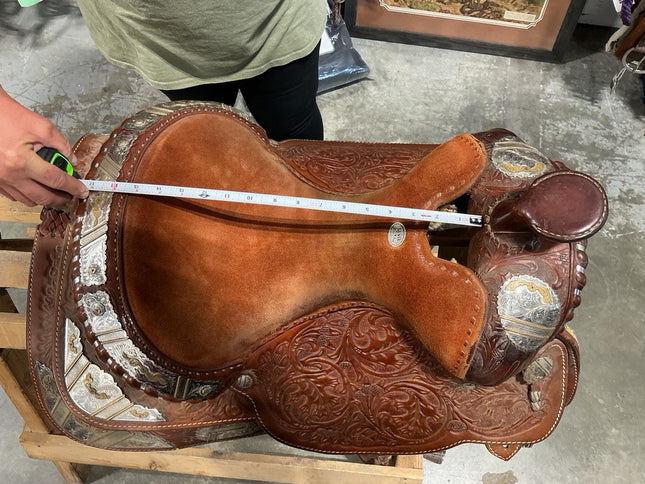 Western Saddle 15.5" G8" Silver Royal 