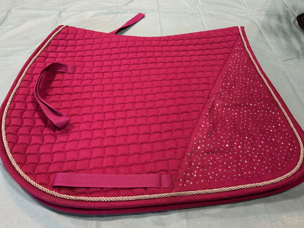 English Saddle Pad – Harry's Horse, Pink, Full | Used, Very Good