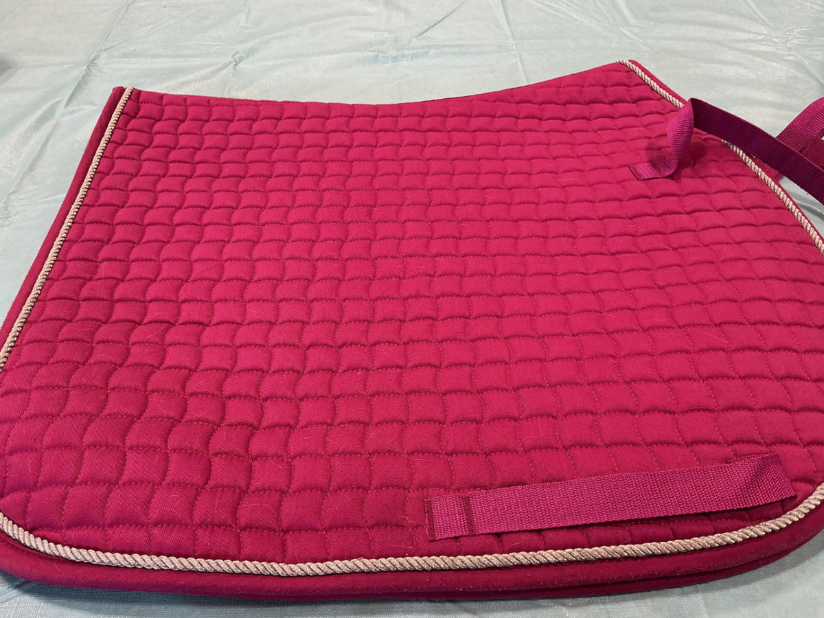 English Saddle Pad Pink Full