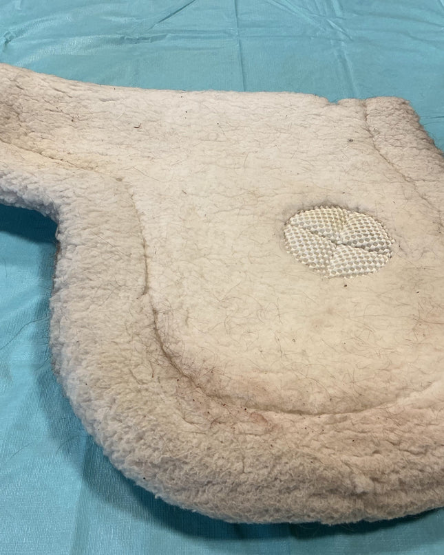 English Half Pad Fleece White