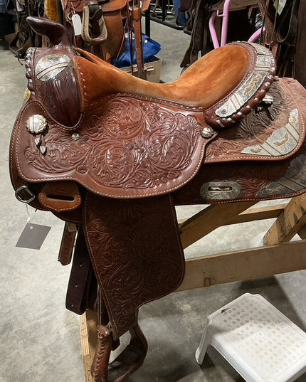 Western Saddle 15.5" G8" Silver Royal 