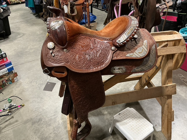 Western Saddle 15.5" G8" Silver Royal 