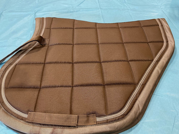 English 1/2 Saddle Pad – Comfy Dry, Brown | Used, Very Good