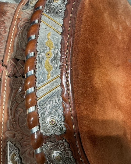Western Saddle 15.5" G8" Silver Royal 