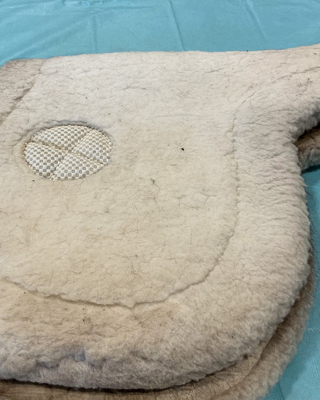 English Half Pad Fleece White