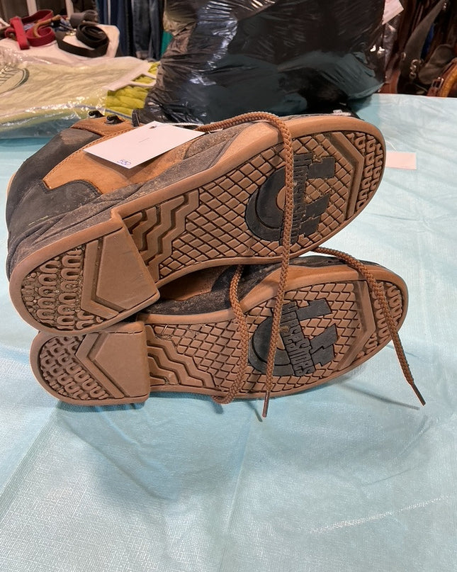 Ropers HorseShoe Black/Tan 10