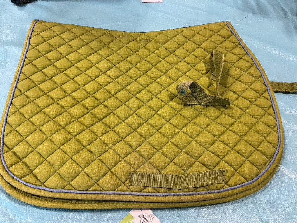 English Saddle Pad Shedrow Green Full