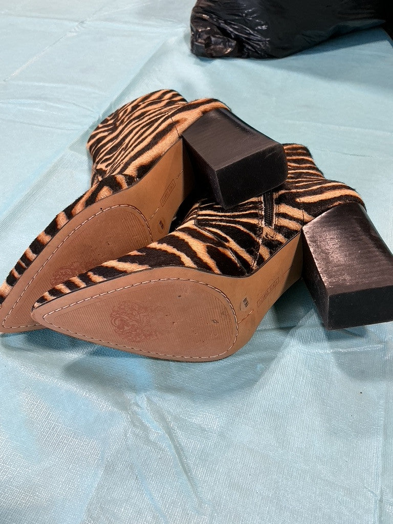 Boots Zebra Cowhair Print 9 