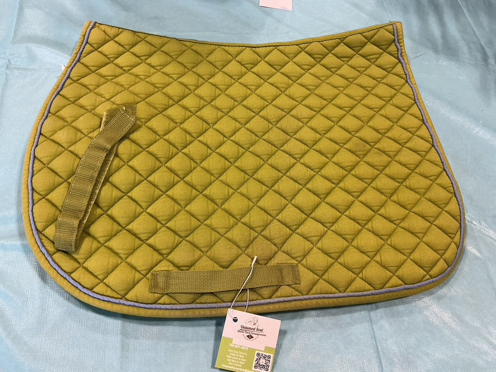 English Saddle Pad Shedrow Green Full