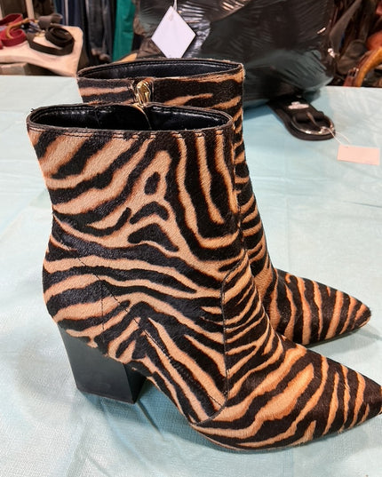 Boots Zebra Cowhair Print 9 