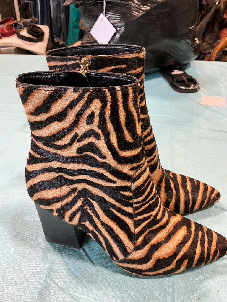 Boots Zebra Cowhair Print 9 