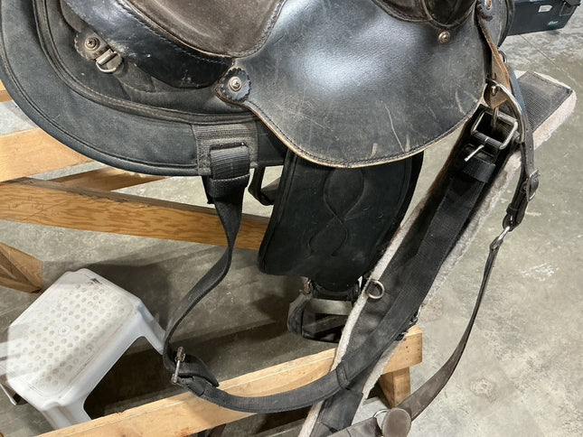 Western Saddle BigHorn 101 Black  S15" G7"