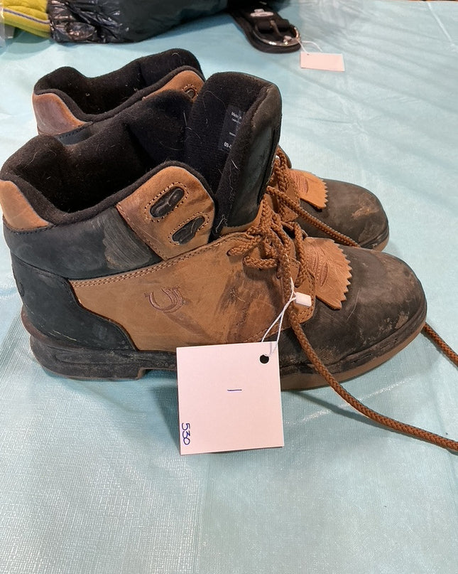 Ropers HorseShoe Black/Tan 10