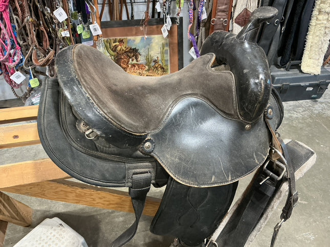 Western Saddle BigHorn 101 Black  S15" G7"