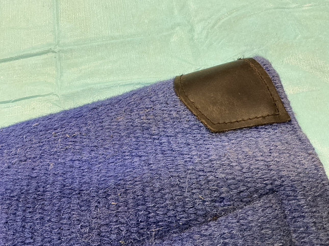 Western Saddle Pad 33X34 Blue/Fleece 