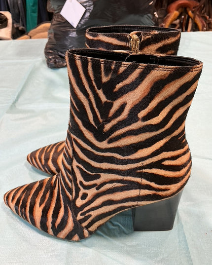 Boots Zebra Cowhair Print 9 