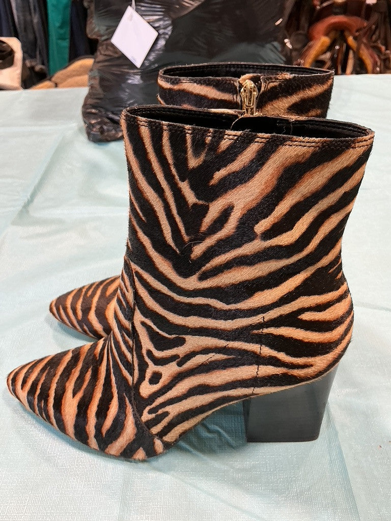Boots Zebra Cowhair Print 9 