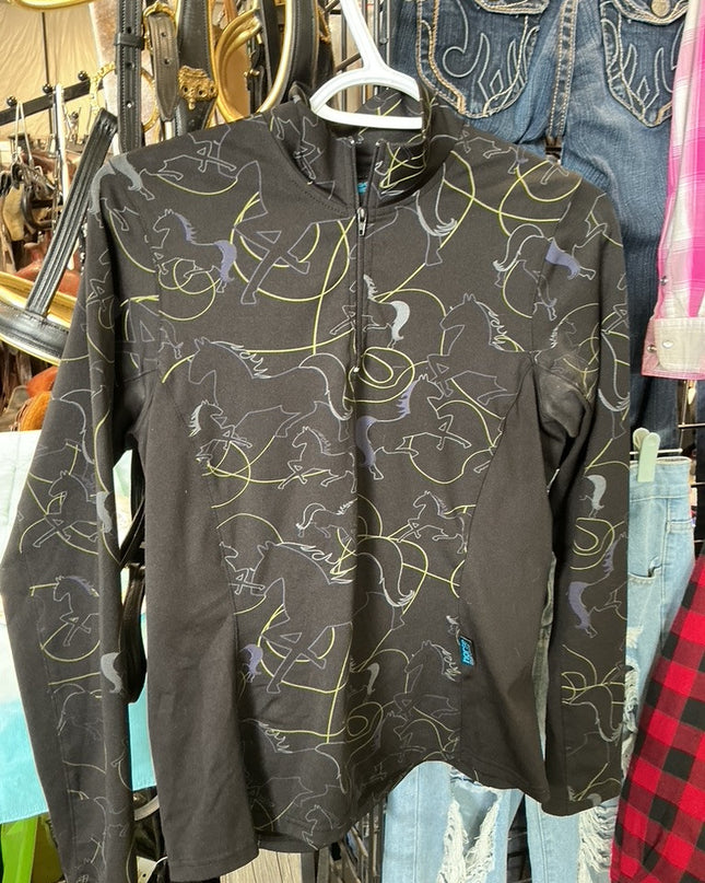 Shirt Horse MonoWear Black Med 