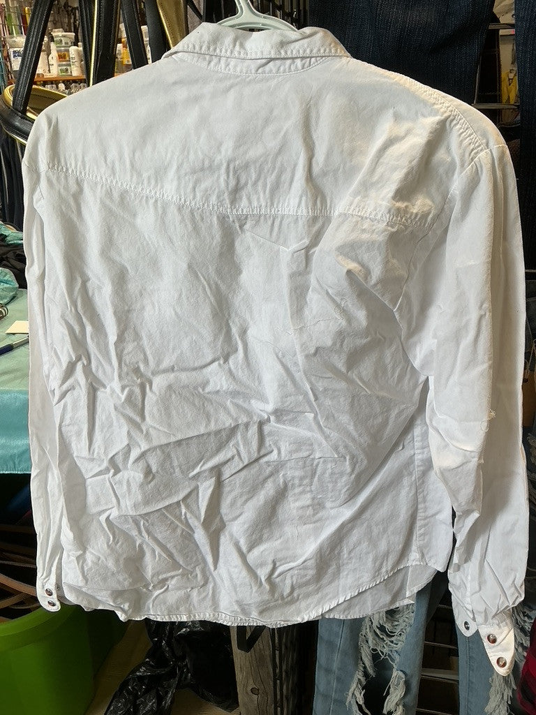 Western Shirt Med White Roper