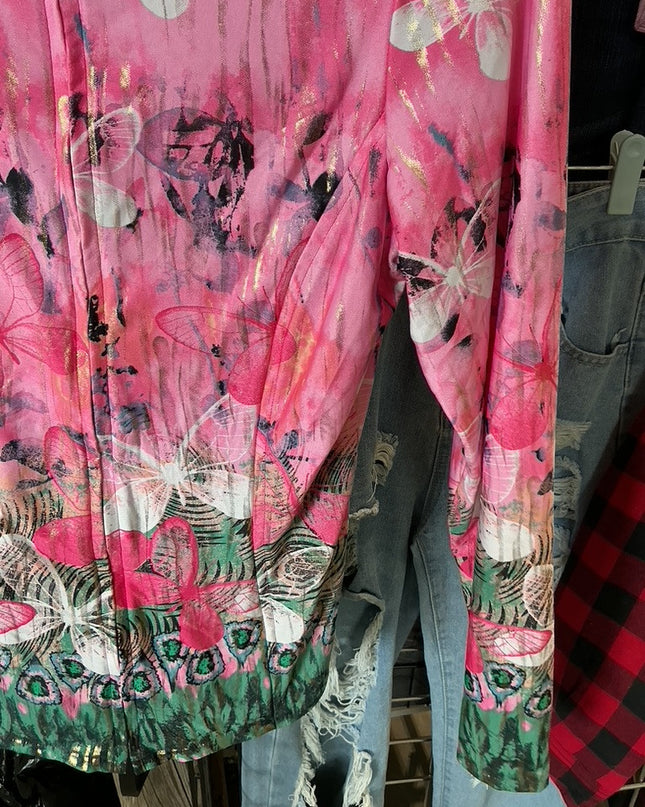 Western Shirt Pink Rhinestones